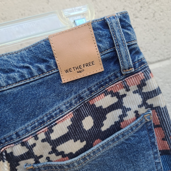 Free People | Rocky Mountain Southwestern Relaxed Straight Leg Jeans NEW Size 26 - Picture 14 of 16